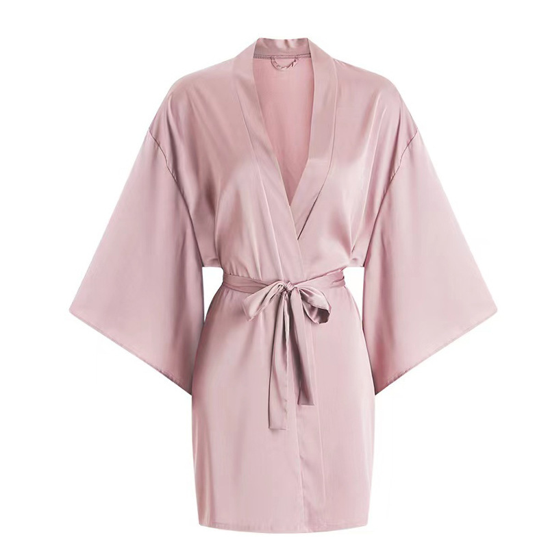 Baby pink single robe
