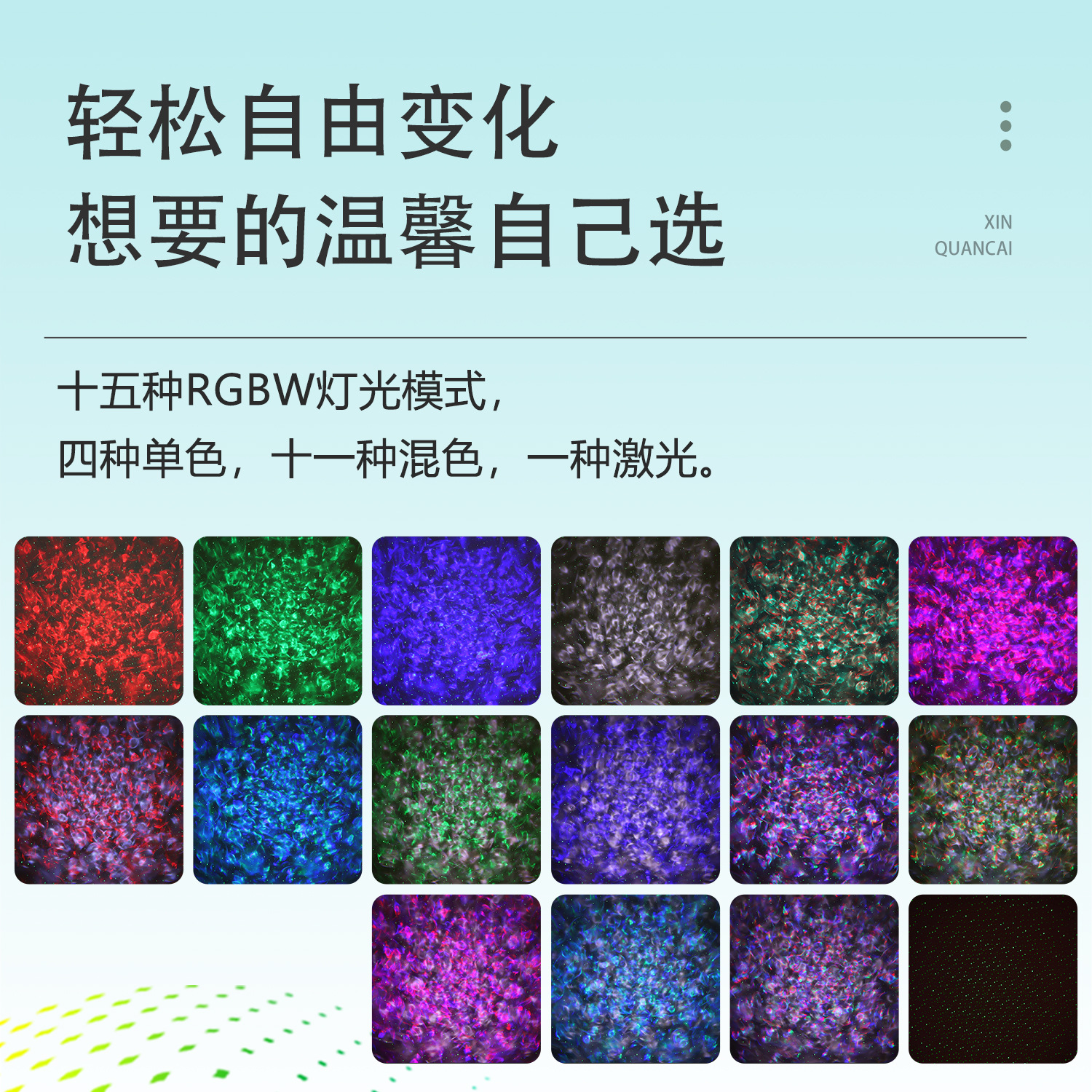 私模蓝牙音乐星空灯三角形智能音箱卧室激光星星水纹投影氛围夜灯