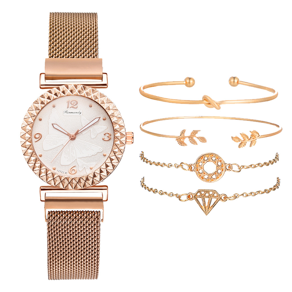 Simple Style Round Quartz Women's Watches display picture 6