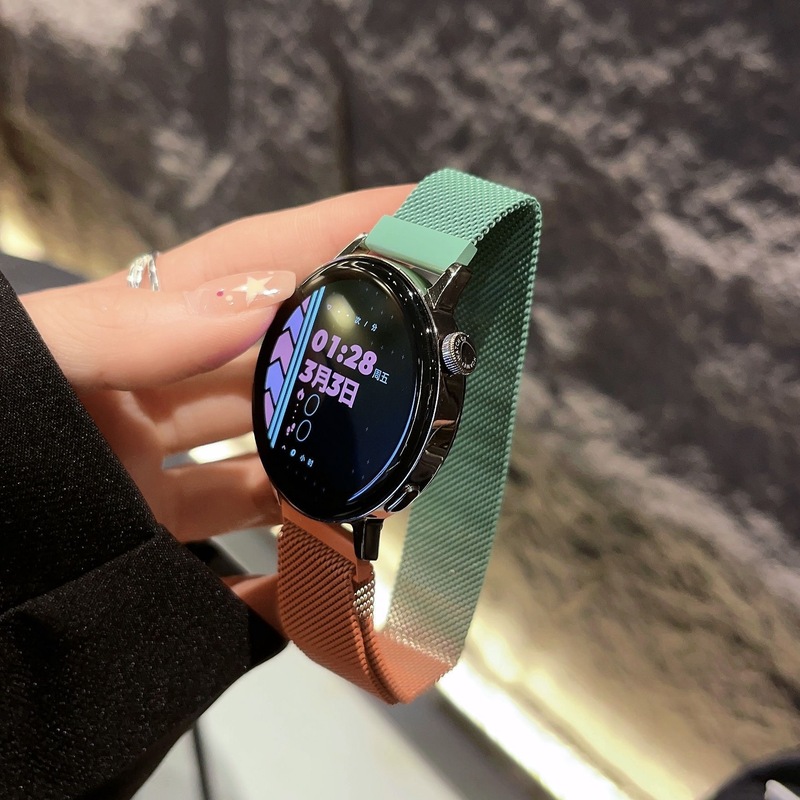 Samsung watch4/5/6/7 ウォッチミラネーゼストラップ Active2 グラデーション GearS3/S4 調整可能に適しています。|undefined