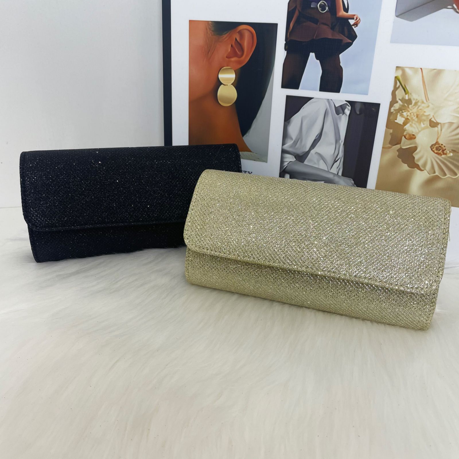 Cross-Border Popular Glitter Dinner Bag Foreign Trade Amazon Supply Acrylic Banquet Clutch Bag with Chain