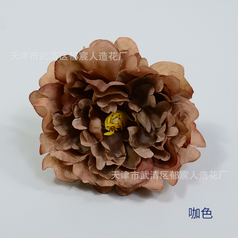 Artificial nueva flor de peonía fondo de la boda flor de la pared arreglo de flores Decoración de mesa flor haciendo transfronterizo dedicado peonía cabeza de la flor