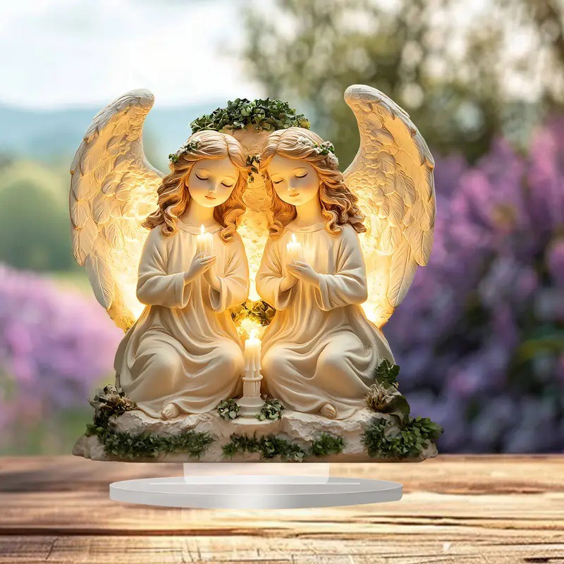 Regalos y recuerdos de Amazon Artesanía Orillas Ángel Decoración de escritorio de oficina acrílico