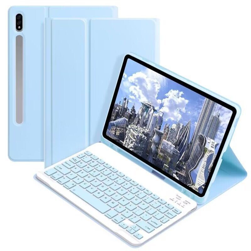 Suitable for Samsung A9+Plus Bluetooth Keyboard 10Fe Protective Case Magnetic Backlight Tablet S78 Leather Case Pen Slot Suitable for Samsung A9+Plus Bluetooth Keyboard 10Fe Protective Case Magnetic Backlight Tablet S78 Leather Case Pen Slot
