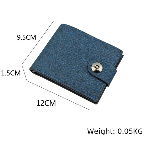 New men's wallet fashion large capacity casual business short foreign trade multi-functional wallet slim wallet
