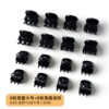 Small black crab pin, plastic hairgrip for princess, hair accessory, simple and elegant design