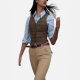 Cross-border Amazon Women's British Retro Vest Women's New Herringbone Women's Vest Amazon Slim