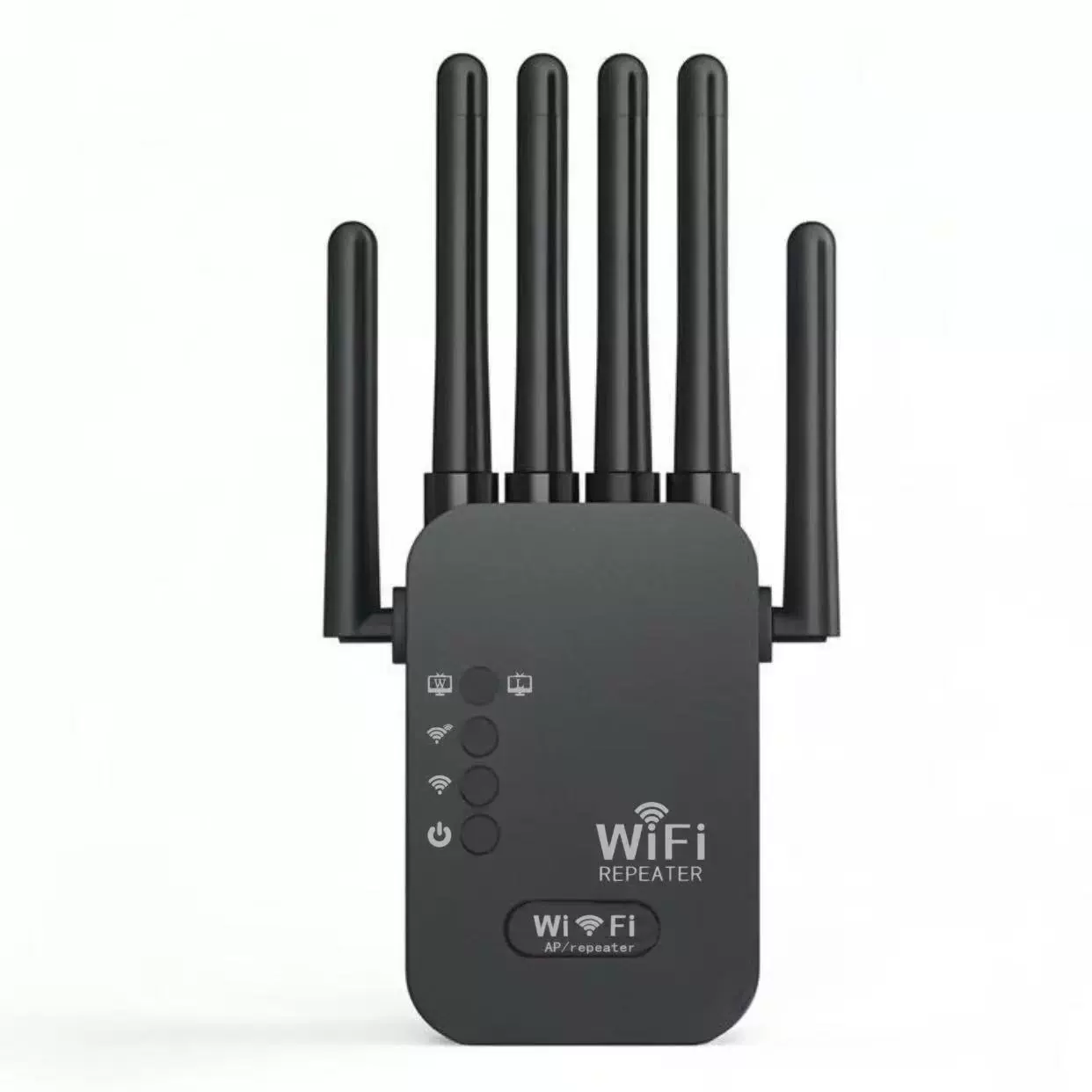 Усилитель сигнала WiFi 4-антенный, 300 м, двойной порт, режим AP/ретранслятор, крепкие внешние антенны