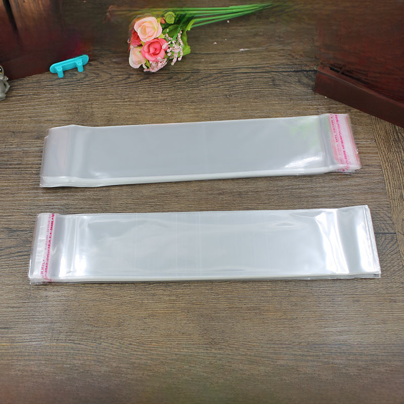 OPP袋子 8*27CM 長條塑料袋 包裝袋自粘袋批發 6絲 100隻