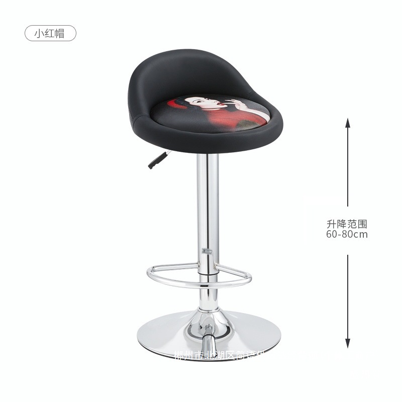 Fábrica directa silla de bar silla de bar elevación silla giratoria silla de respaldo silla casera alta silla de cajero image 2