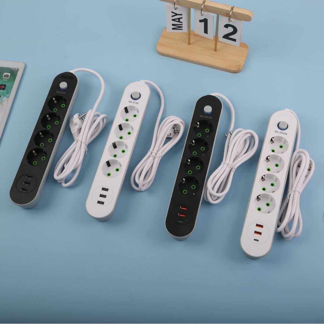 智能多功能义乌外贸插线板欧式欧孔插板白俄罗斯俄罗斯哈萨克斯坦
