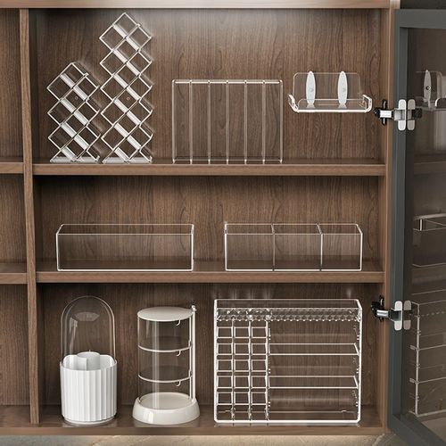 Bathroom mirror cabinet storage box acrylic mirror back face mask lipstick cosmetic shelf bathroom cabinet