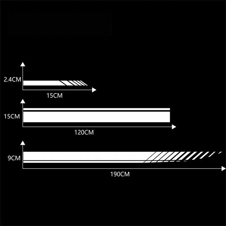 Car Hood Decals, Modification Stickers, Universal Car Door Strip Scratch Cover Stickers, Fuel Tank Cap Stickers