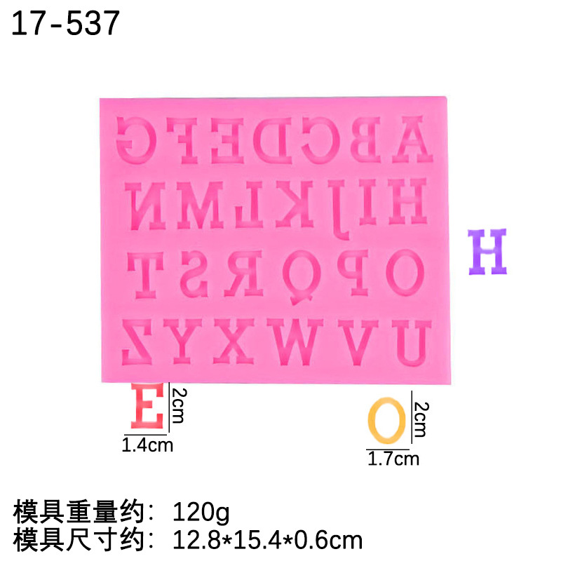 Nuevo caso letras silicona fondant molde DIY pastel decoración inglés chocolate cumpleaños decoración