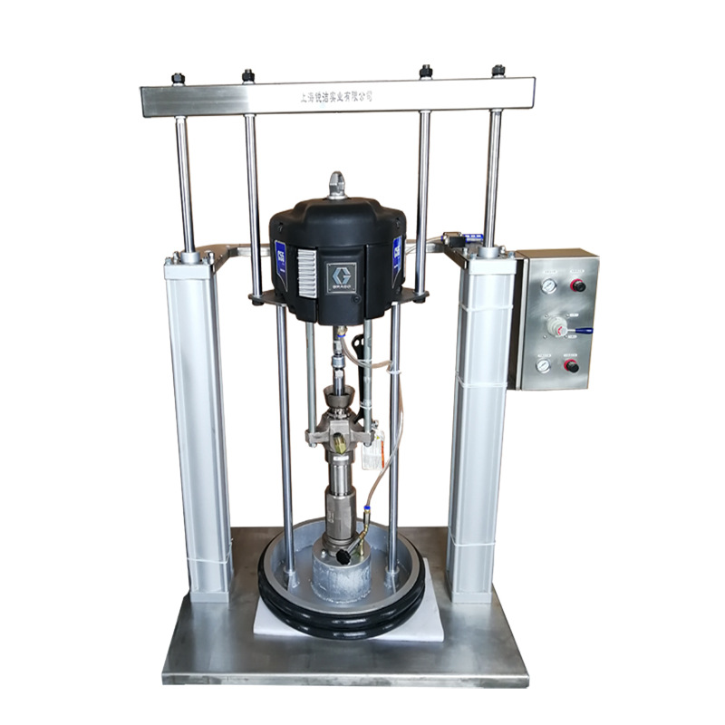 Bomba neumática de alta presión RJ-S50200SU de acero inoxidable doble vertical 55 galones bomba de émbolo de suministro de pegamento