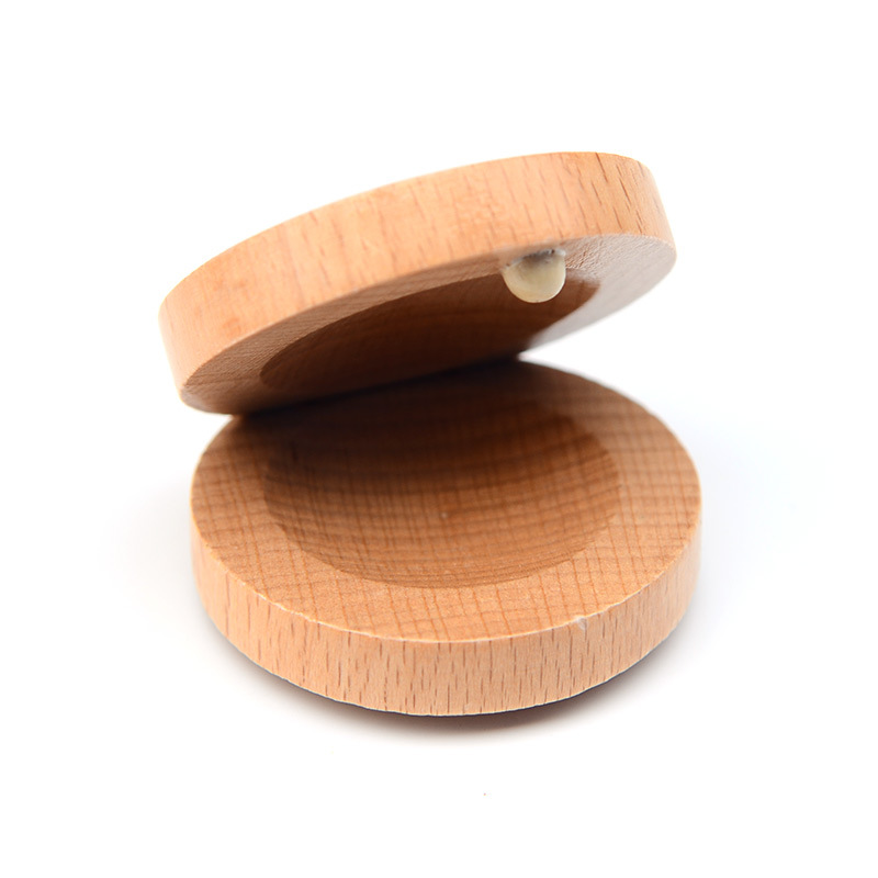 Wholesale Elm Wood Tambourine Orff Percussion Instruments Wooden Tambourine Kindergarten Children's Round Dance Board Elm Wood Dance Board