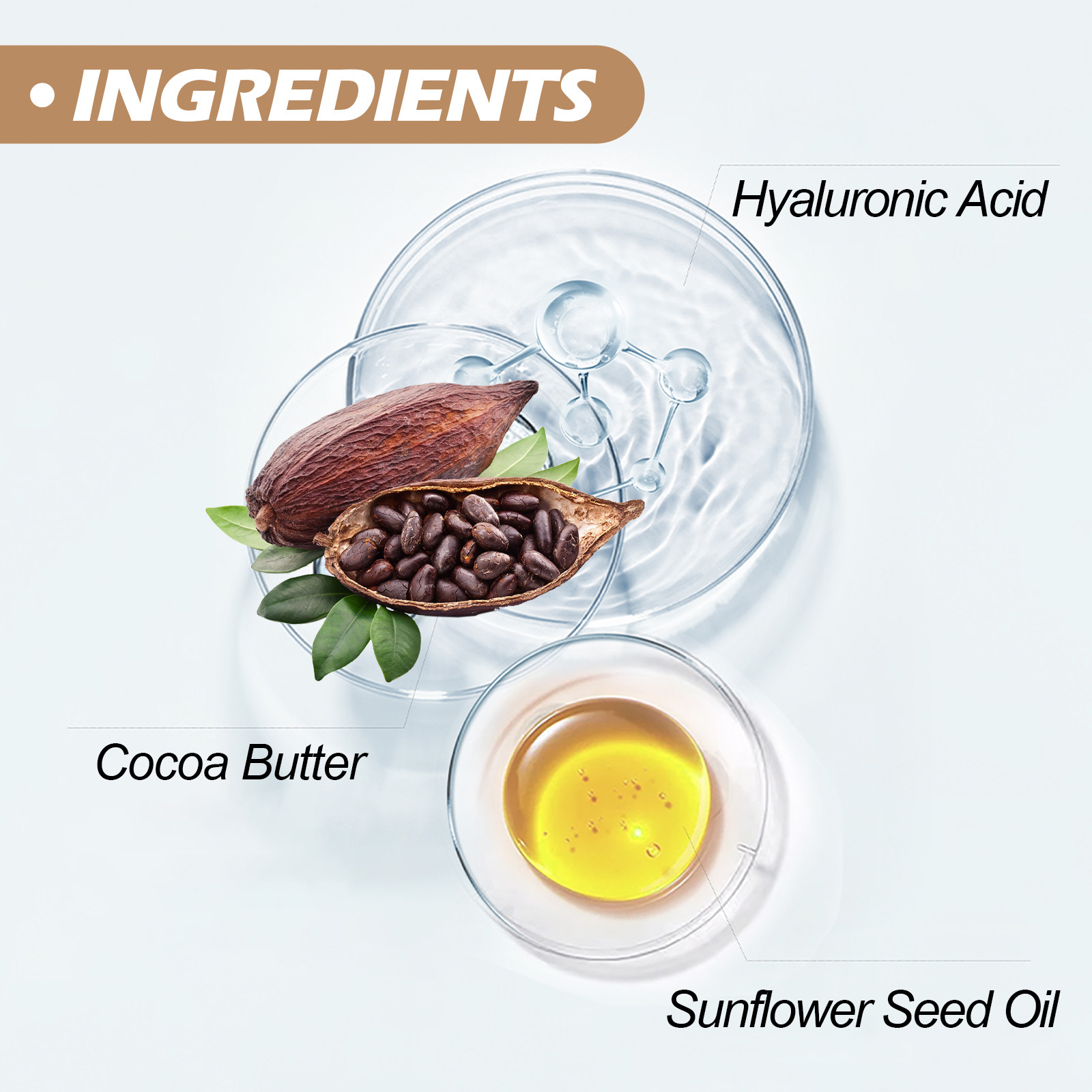 OUHOE Cocoa Butter Body lotion Lightens Acne Dark Skin, Moisturizes, Whitens and beautifies skin_voghion.com