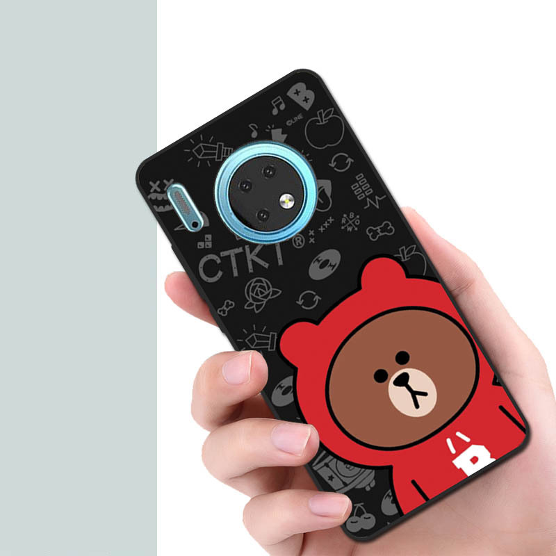 Oso BQ [cáscara suave esmerilado completamente cubierto] / Huawei Mate30/5G [carcasa única]