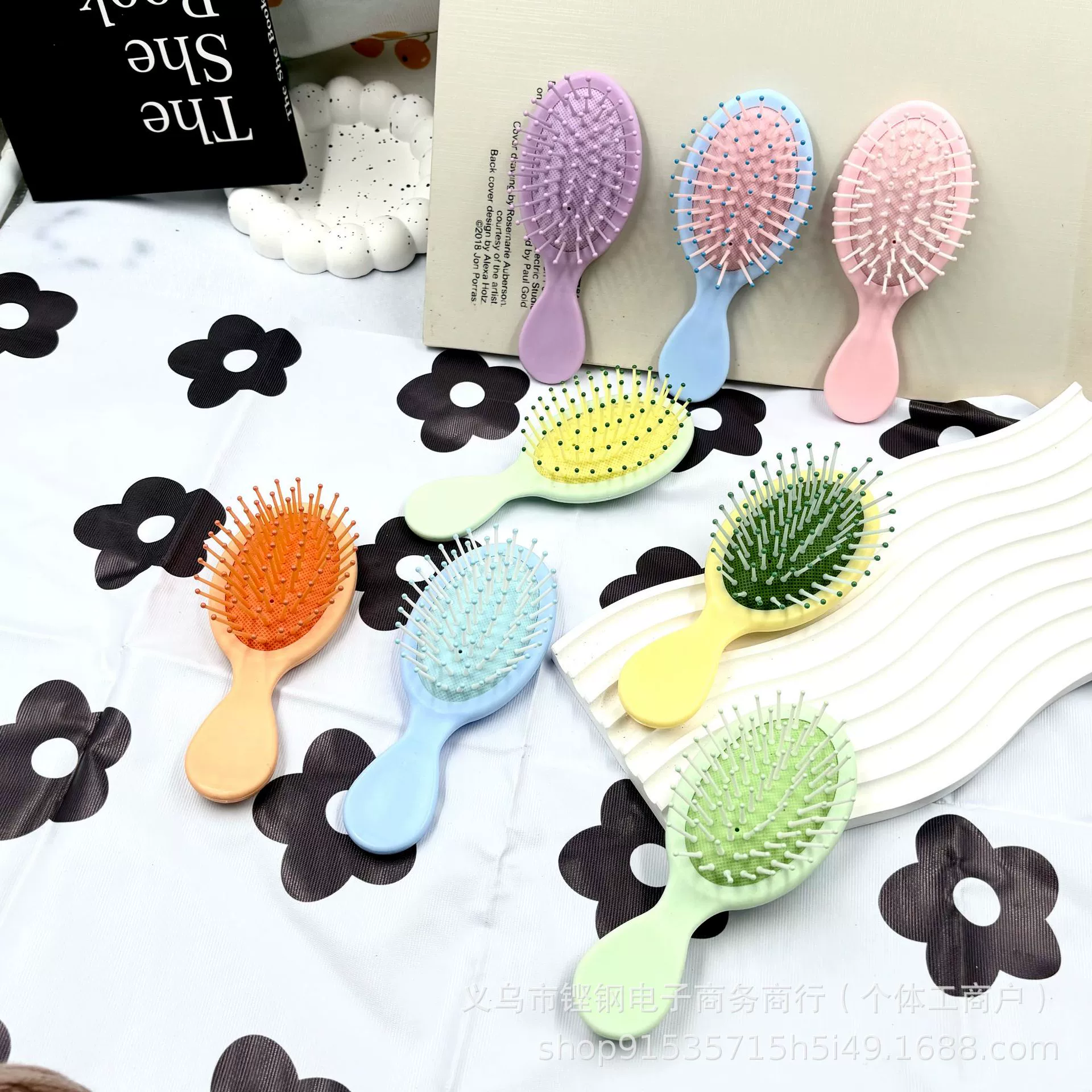 Массажная маленькая расческа, оптовая продажа, милый детский крем-клей, аксессуары «сделай сам», расческа на воздушной подушке, женская расческа с подушкой безопасности, компактная мини
