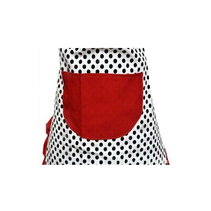 可爱女士圆点性感帆布趣味围裙餐厅厨房围裙