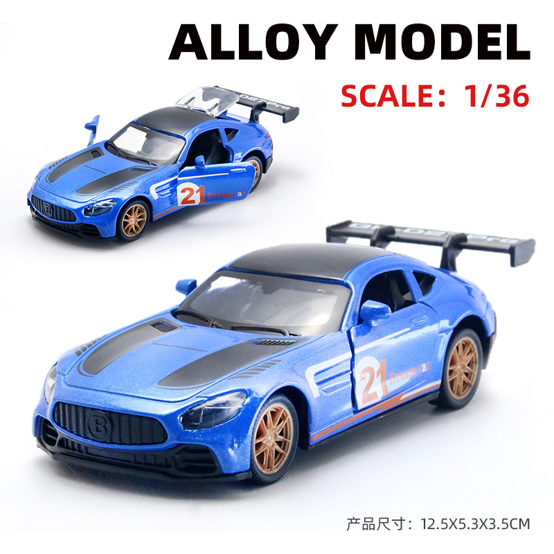 Juguetes de aleación de alta calidad para niños versión de pista modelo de coche deportivo 1: 36 bolsa de coche de puerta abierta