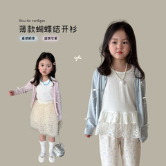 維木童装女の子夏服日焼け止め服カーディガン2025新型子供韓国版薄手コート女の子服