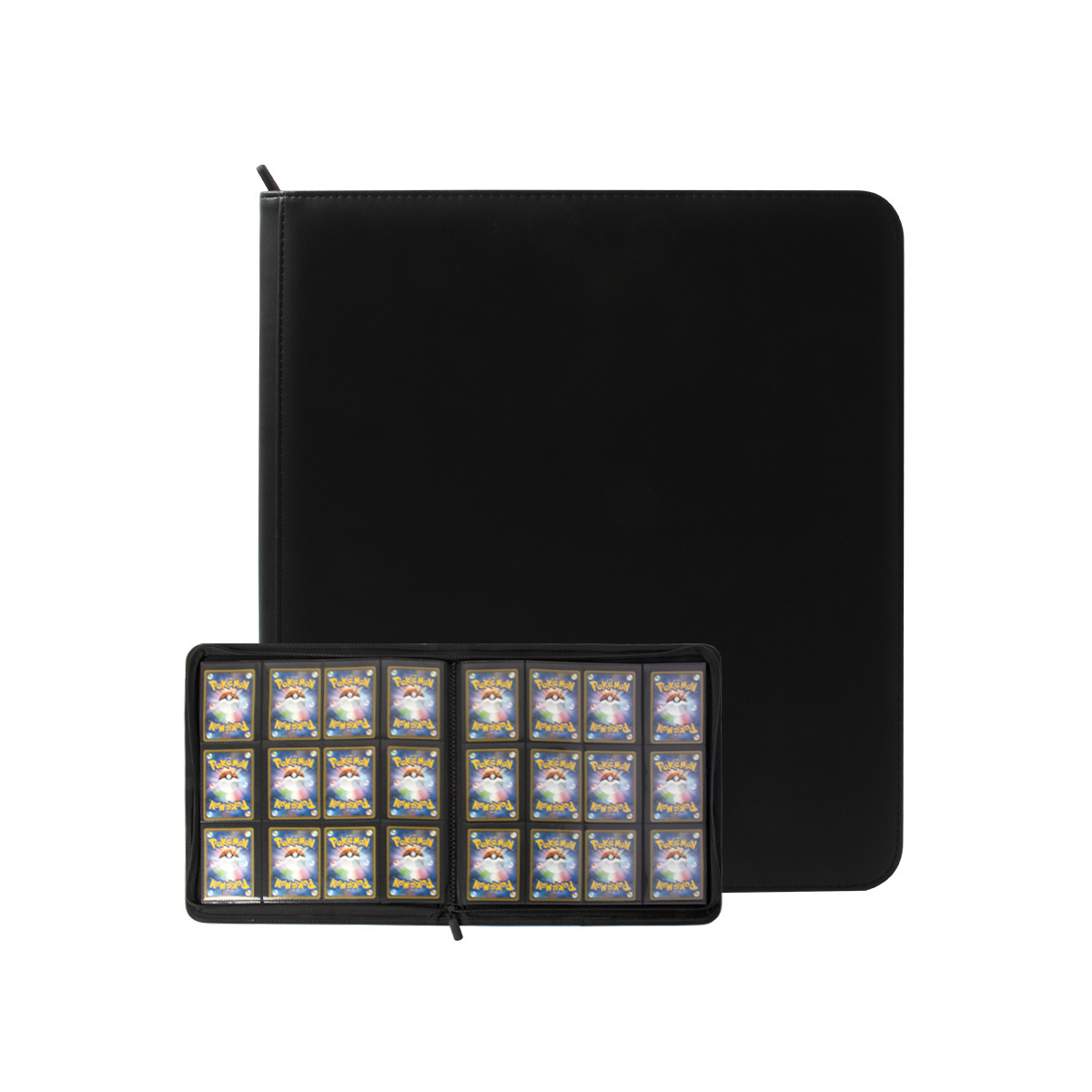 Cuero pu12 cremallera tarjeta libro anime juego tarjeta de almacenamiento libro Ultraman colección tarjeta estrella manual al por mayor