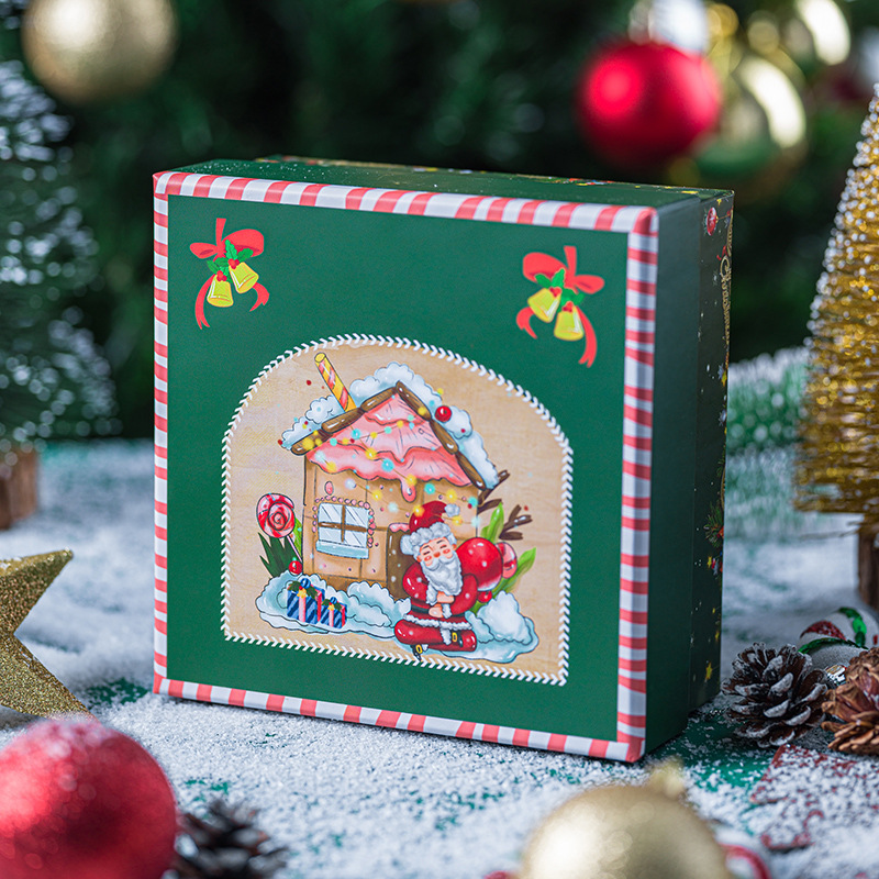 En stock caja de regalo de Navidad cubierta de cielo rojo caja de regalo grande bufanda termo taza caja de Nochebuena caja de Apple image 9
