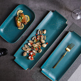 Retro Mo Green Ceramics Tableware Home Fang Panh Phnom Классическая креативная западная Niu Euk Panxi Panshi Shi Panpan