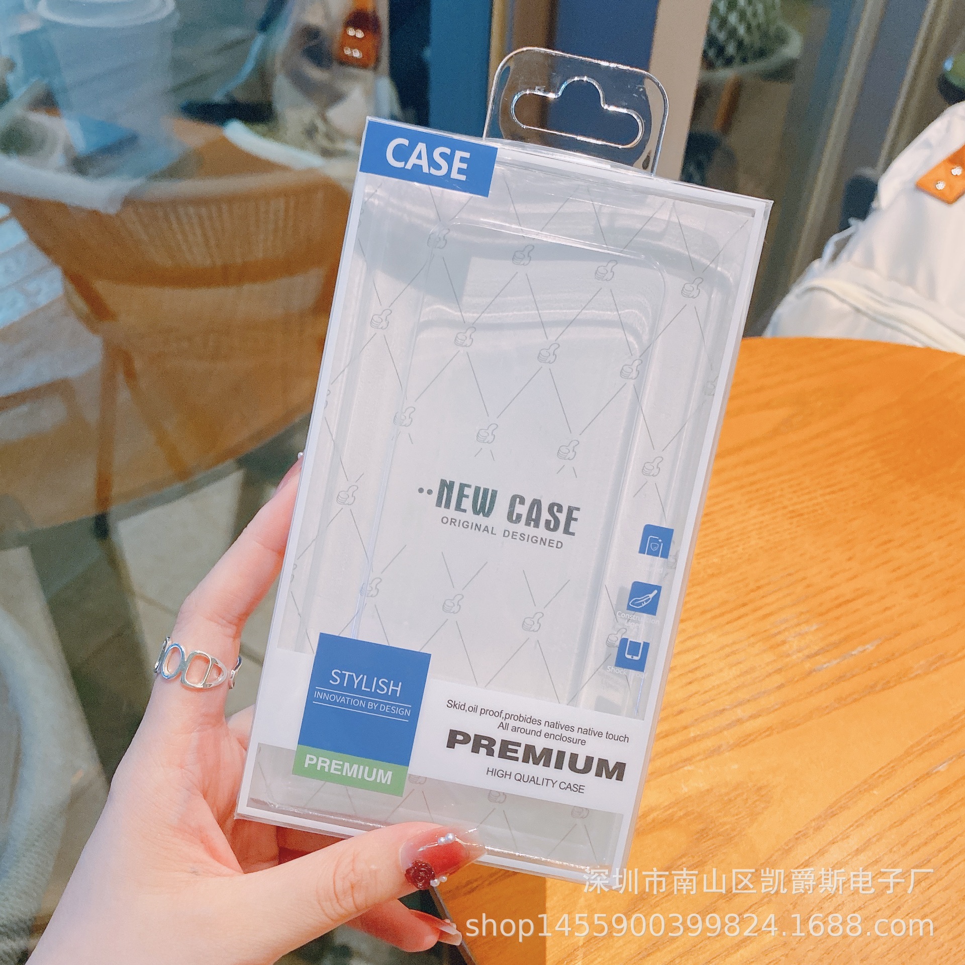 다이아몬드 모양의 판지 투명 후크