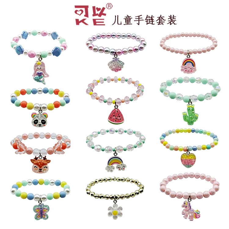 Cartoon bracelet, children's set, European style