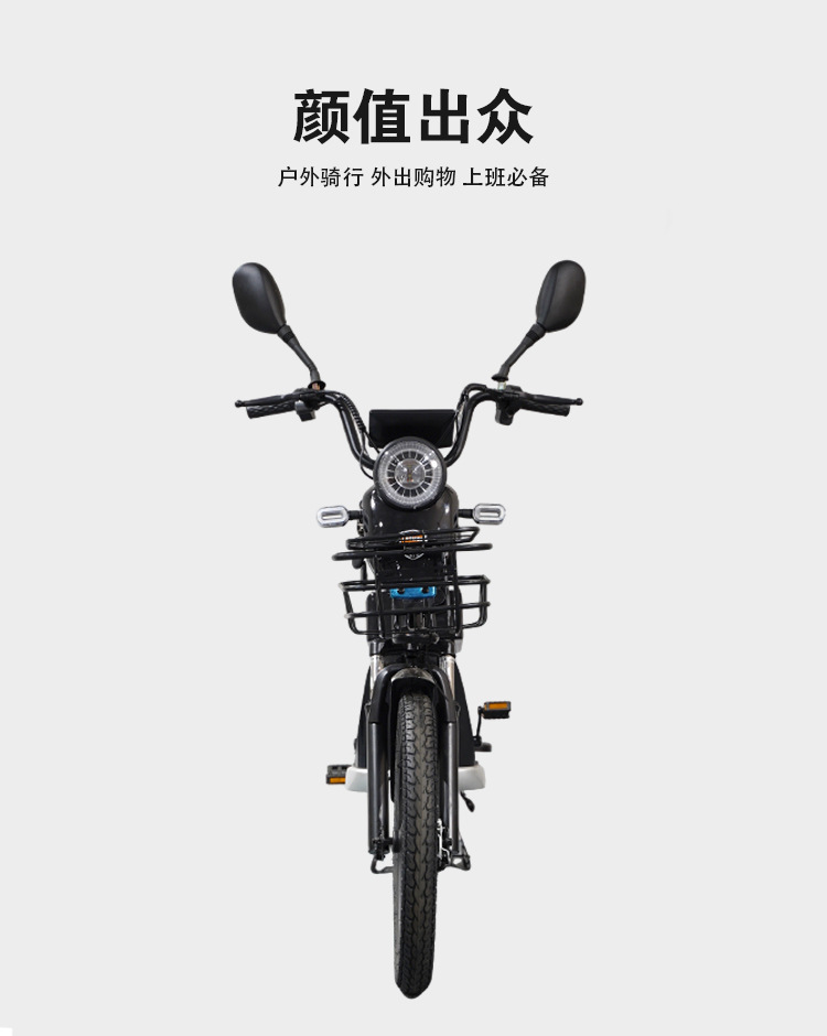 Large Tire Electric Bicycle Adult Two-Wheeled Electric Commuter Bike