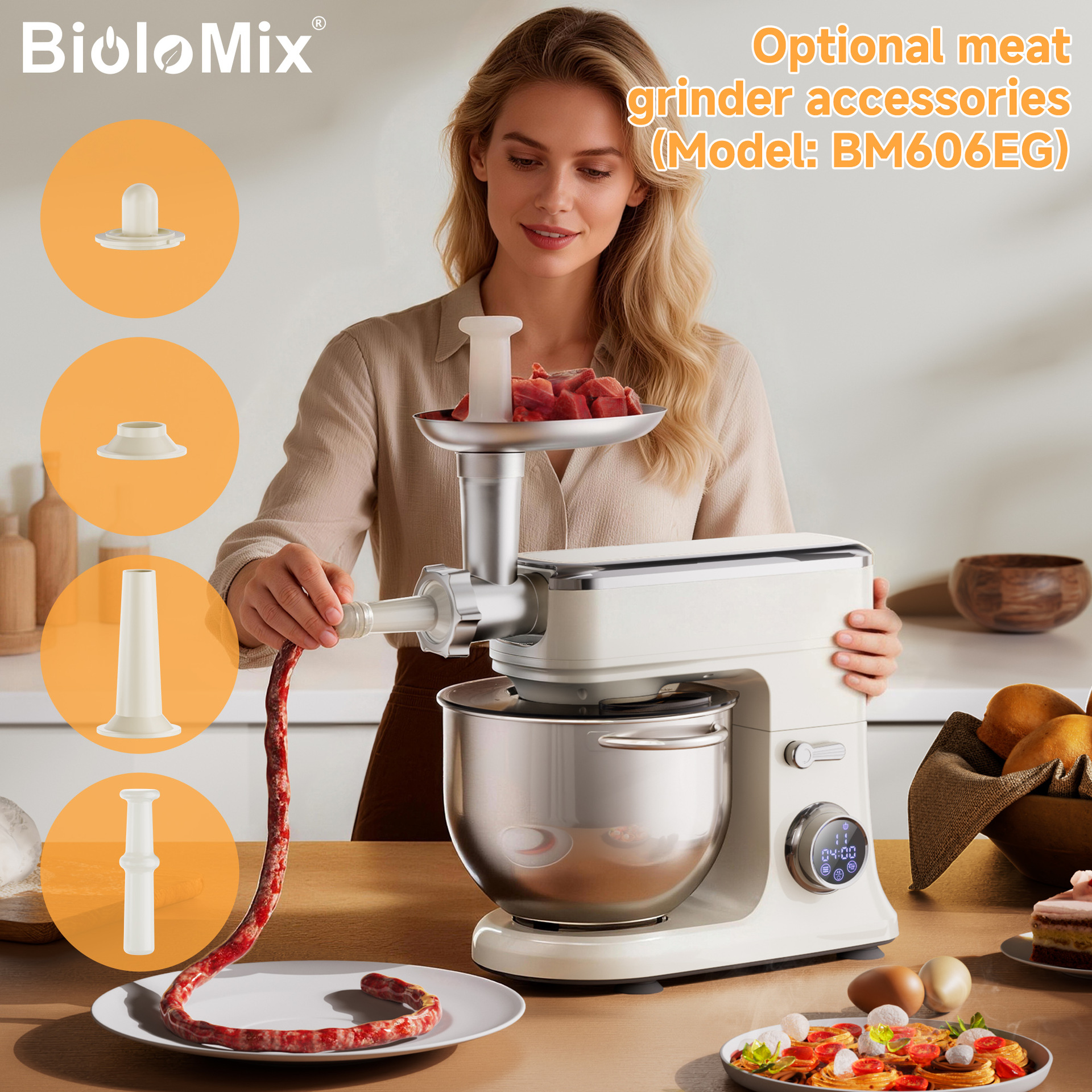 standmixer multifuncional 7L máquina de cocinar y máquina de harina enema máquina de molienda máquina de masa batida de huevos máquina de mezcla