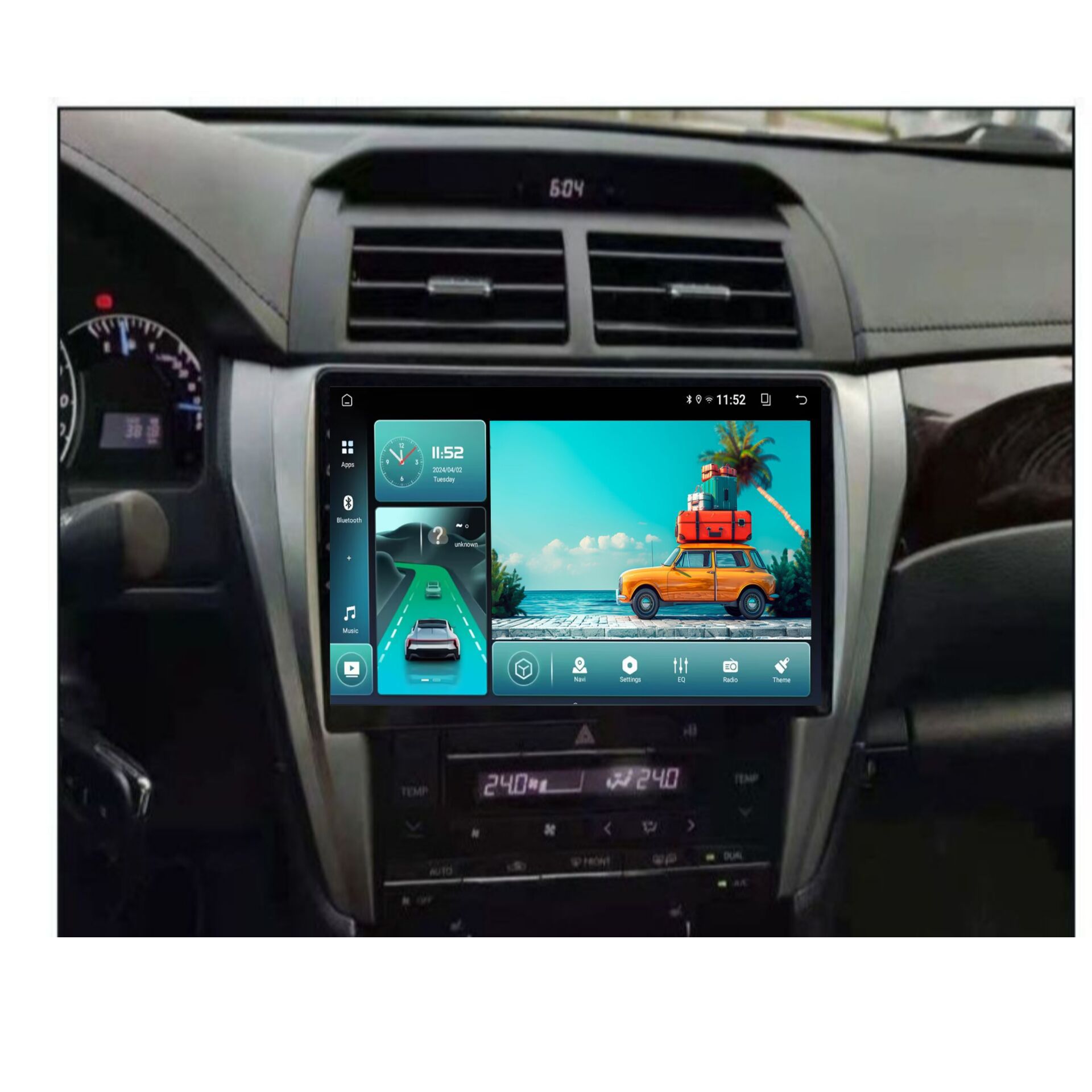 10inch Camry Hd Reversing Large Screen Ips Display Image Versatile Frame Smart Car Gps Android Navigation
