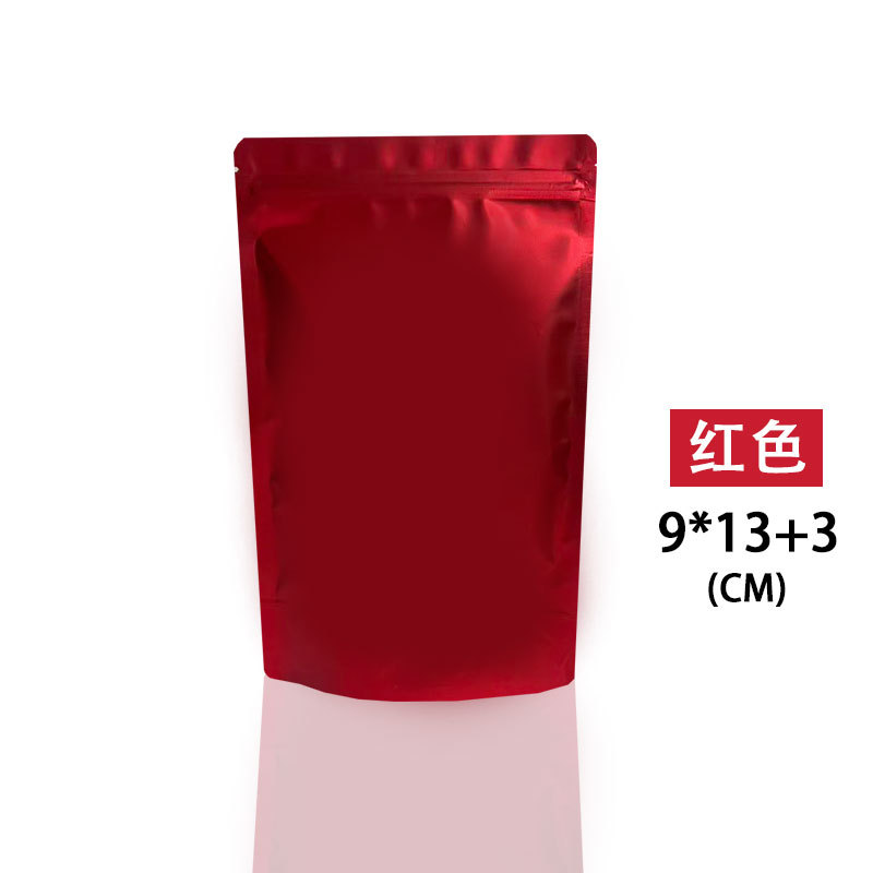 Color auto-Sellado bolsa de papel de aluminio esmerilado auto-permanente bolsa de alimentos de té bolsa sellada cebo de pescado en polvo bolsa de embalaje de plástico