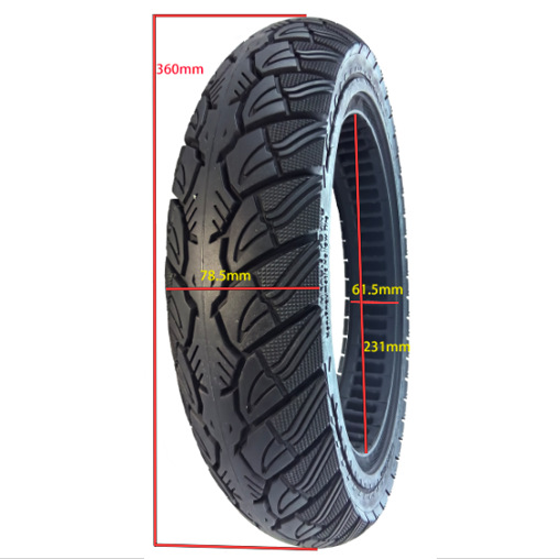 3C电动车14x3.0实心胎300-10内外胎电动车实心免充气橡胶轮胎