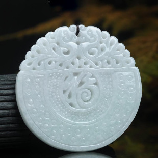 Guan Yu Natural Burmese Grade a Jade Pendant Fortune Card Ornament Jewelry Factory Wholesale and Delivery Fc2101713