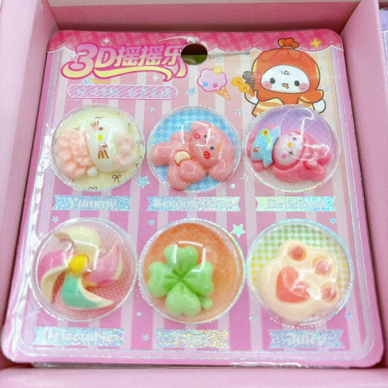 3D rock music pegatinas pegatinas adhesivas decoración juguetes para niños diy accesorios de resina de caja de teléfono móvil hechos a mano pegatinas tridimensionales