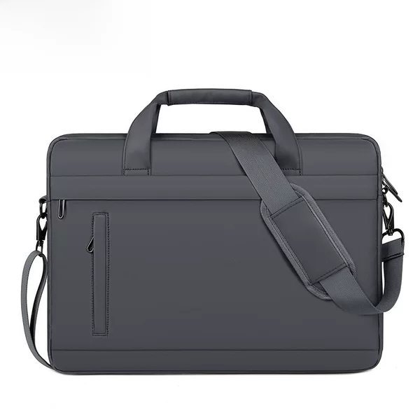 Men's Laptop Bag, Leather Film Version, Business Briefcase, Can Be Printed with Logo, Single Shoulder Crossbody Laptop Bag