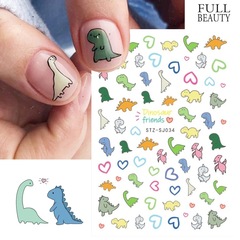 新品3dバックルネイルステッカーカラーかわいい恐竜赤ちゃんバックルネイルステッカーネイルステッカーミックスnail
