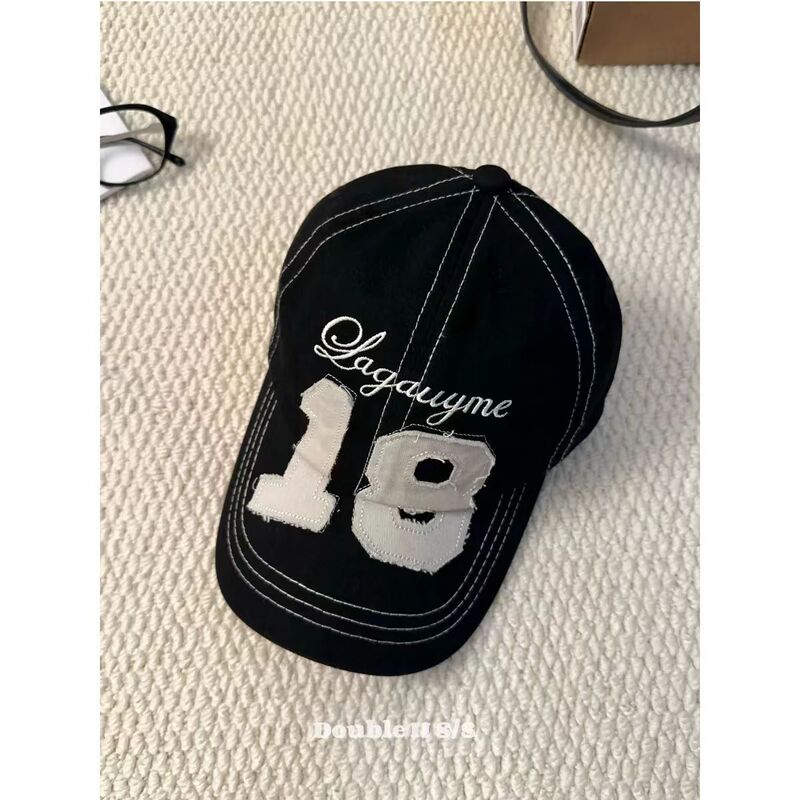 【Tou】新款豹纹时髦小众平顶鸭舌帽女复古街头潮流休闲百搭高品|undefined