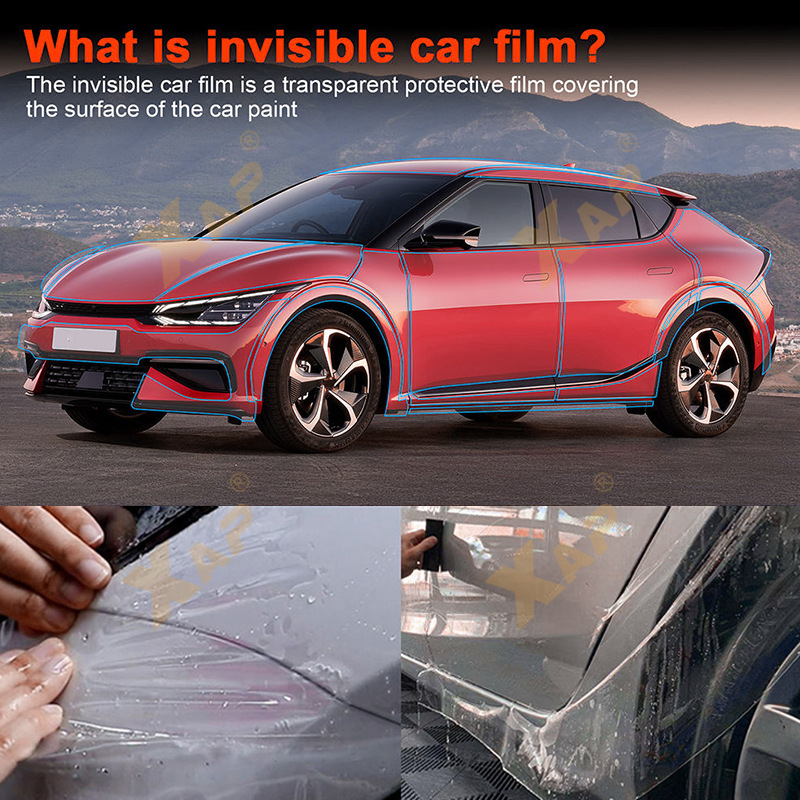 Cross-border special for Kia EV6 GT TPU invisible paint protective film anti-scratch and brightening protective film