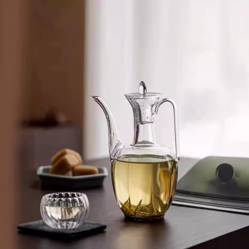 Имитация чайника Song Teapot, личность человека, Гормоген, Посуда для чая из стекла с высокой боросиликатной глиной, чайник-кувшин