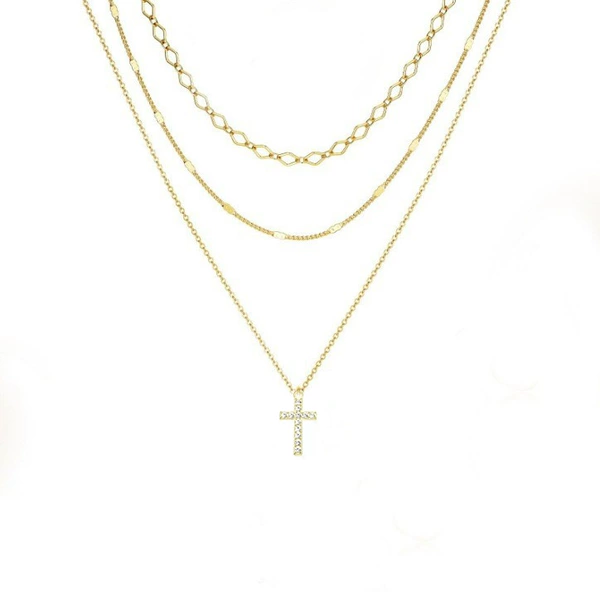 Cross KC gold (set with diamonds)