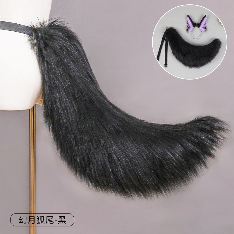 Anubis diadema Lobo B en stock accesorios de cosplay tocado felpa accesorios para el cabello simulación bestia diadema del oído