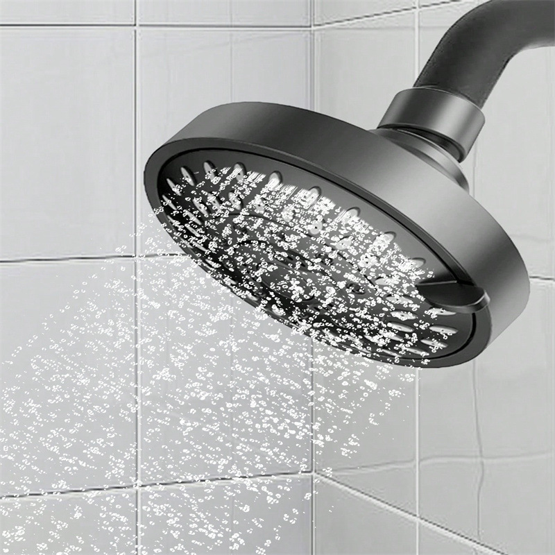 Cross-border five-speed water-saving concealed shower top spray bathhouse hotel 4-inch small shower nozzle with adjustable copper ball head