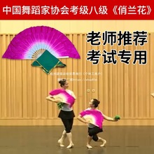 舞蹈家协会花鼓灯舞韵俏兰花考七级十级舞蹈考级扇子手绢道具现货