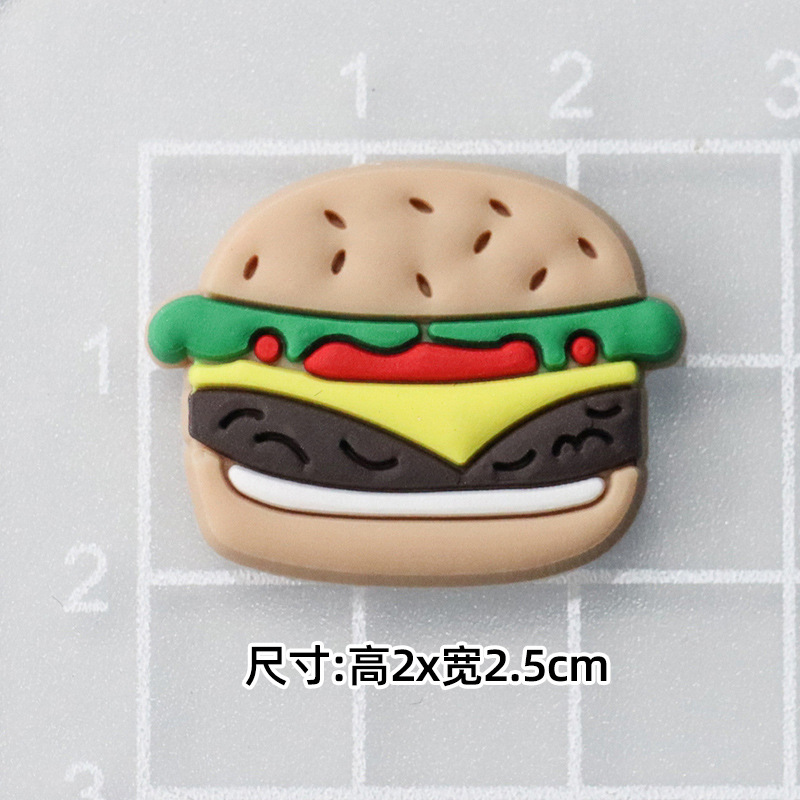 부드러운 접착제 햄버거 [2.1*2.5cm 작은]]
