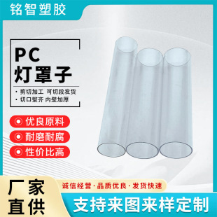 Special-Shaped Pc Lampshade Sub-Cover Shell Decorative Line Pipe Small Diameter Plastic Pc Transparent Lampshade Sub-Customized
