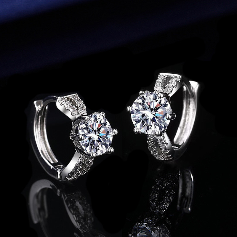 E48 six claw earrings [1 carat]